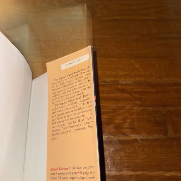The Topical Chain Study Bible NAS Color Marked Concordance 1983 Hardback DJ - Picture 12 of 14